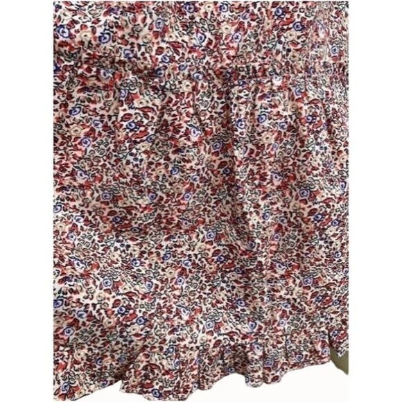 Universal Thread Womens Mini Dress Criss Cross Back Short Pintuck Pink Floral M - Picture 4 of 8